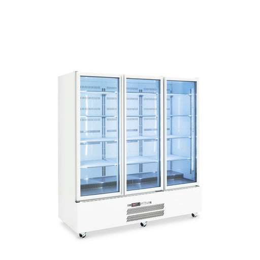 Williams Quartz Star HQS3GWHC - 3 Door White Colorbond Upright Display Fridge 1845mm 1500L