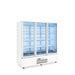 Williams Quartz Star HQS3GWHC - 3 Door White Colorbond Upright Display Fridge 1845mm 1500L