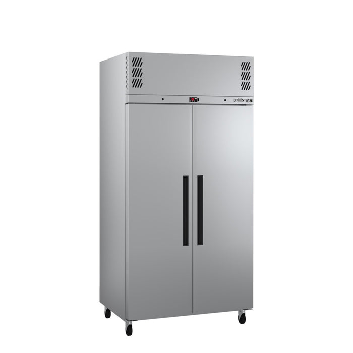 Williams Pearl LPR2SSHC - Slim 2 Door Stainless Steel Upright Storage Freezer 1000mm 750L