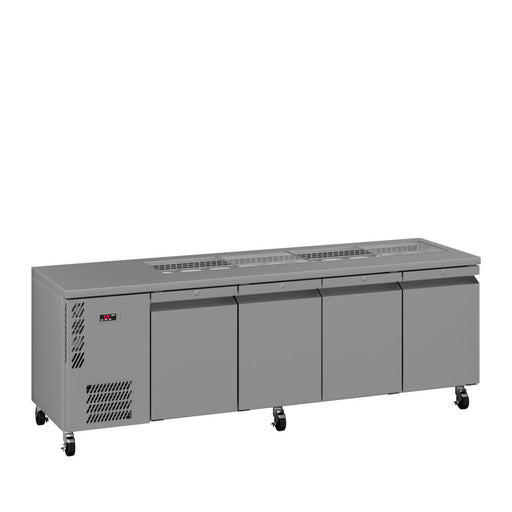 Williams Opal HO4USSBA / HO4RSSBA - 4 Door Stainless Steel Undercounter Fridge With Blown Air Well 2401mm 670L