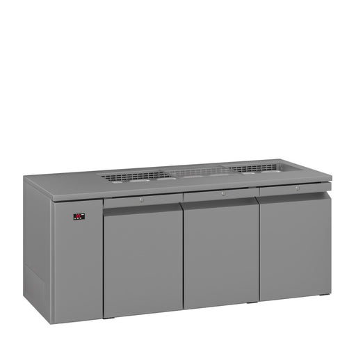 Williams Opal HO3USSBA / HO3RSSBA - 3 Door Stainless Steel Undercounter Fridge With Blown Air Well 1910mm 510L