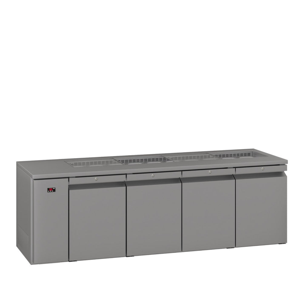 Williams Opal HO4USSBA / HO4RSSBA - 4 Door Stainless Steel Undercounter Fridge With Blown Air Well 2401mm 670L