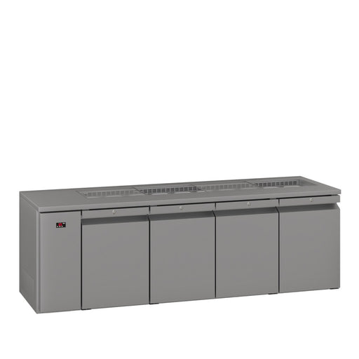 Williams Opal HO4USSBA / HO4RSSBA - 4 Door Stainless Steel Undercounter Fridge With Blown Air Well 2401mm 670L
