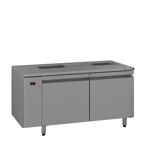 Williams Emerald HE2USSBA / HE2RSSBA - 2 Door Stainless Steel Undercounter Fridge With Blown Air Well 1816mm 610L