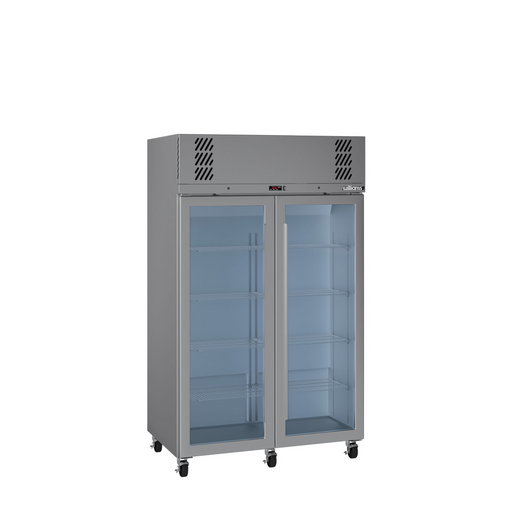 Williams Pearl HP2GSHC - 2 Door Stainless Steel Upright Display Fridge 1225mm 950L