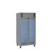 Williams Pearl HPR2GSHC - Slim 2 Door Stainless Steel Upright Display Fridge 1000mm 750L