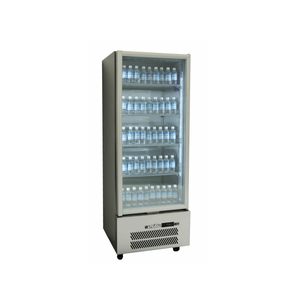Williams Quartz Star HQS1GSHC - 1 Door Stainless Steel Upright Display Fridge 740mm 500L