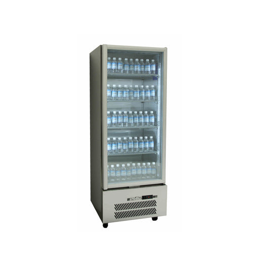 Williams Quartz Star HQS1GSHC - 1 Door Stainless Steel Upright Display Fridge 740mm 500L
