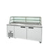 Williams Jade Sandwich HJ2SCBA - 2 Door White Colorbond Prep Counter Fridge With Blown Air Well 1815mm 500L