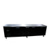 Williams Boronia HB4USBHC / HB4RSB - 4 Door Black Colorbond Undercounter Display Fridge 2775mm 760L