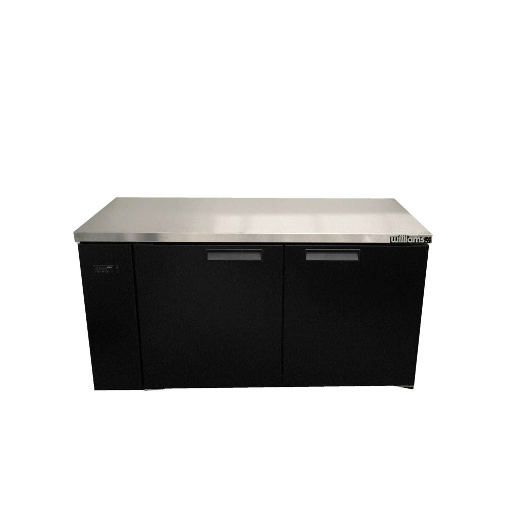 Williams Boronia HB1USS / HB1RSS - 1 Door Stainless Steel Undercounter Display Fridge 1017mm 180L