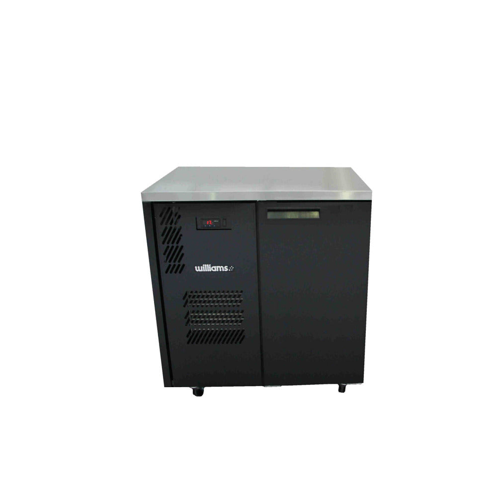 Williams Cameo HC1USB / HC1RSB - 1 Door Black Colorbond Undercounter Display Fridge 977mm 200L