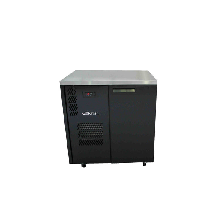 Williams Cameo HC1USB / HC1RSB - 1 Door Black Colorbond Undercounter Display Fridge 977mm 200L
