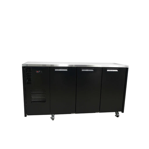 Williams Cameo HC3USBHC / HC3RSB - 3 Door Black Colorbond Undercounter Display Fridge 2017mm 640L