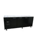 Williams Cameo HC4USBHC / HC4RSB - 4 Door Black Colorbond Undercounter Display Fridge 2537mm 870L