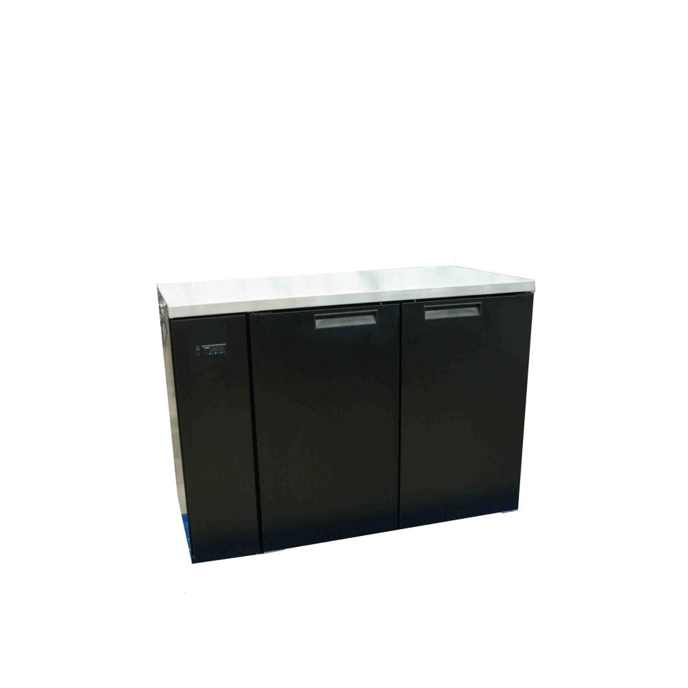 Williams Cameo HC2USBHC / HC2RSB - 2 Door Black Colorbond Undercounter Display Fridge 1497mm 420L