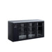Williams Cameo HC3UGBHC / HC3RGB - 3 Door Black Colorbond Undercounter Display Fridge 2017mm 640L