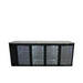 Williams Cameo HC4UGBHC / HC4RGB - 4 Door Black Colorbond Undercounter Display Fridge 2537mm 870L