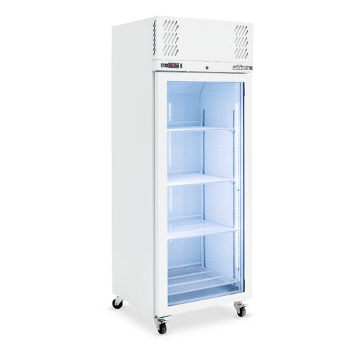 Williams Pearl HP1GWHC - 1 Door White Colorbond Upright Display Fridge 740mm 520L