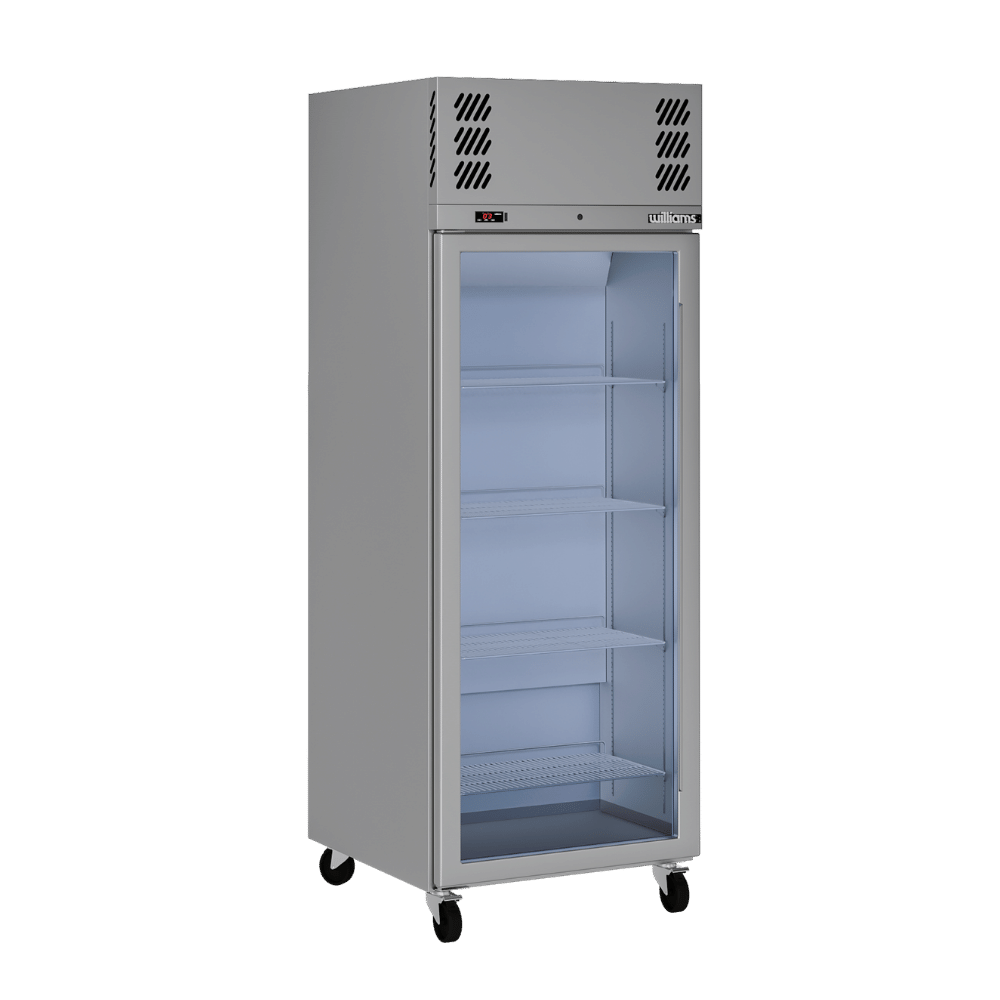 Williams Pearl HP1GSHC - 1 Door Stainless Steel Upright Display Fridge 740mm 520L