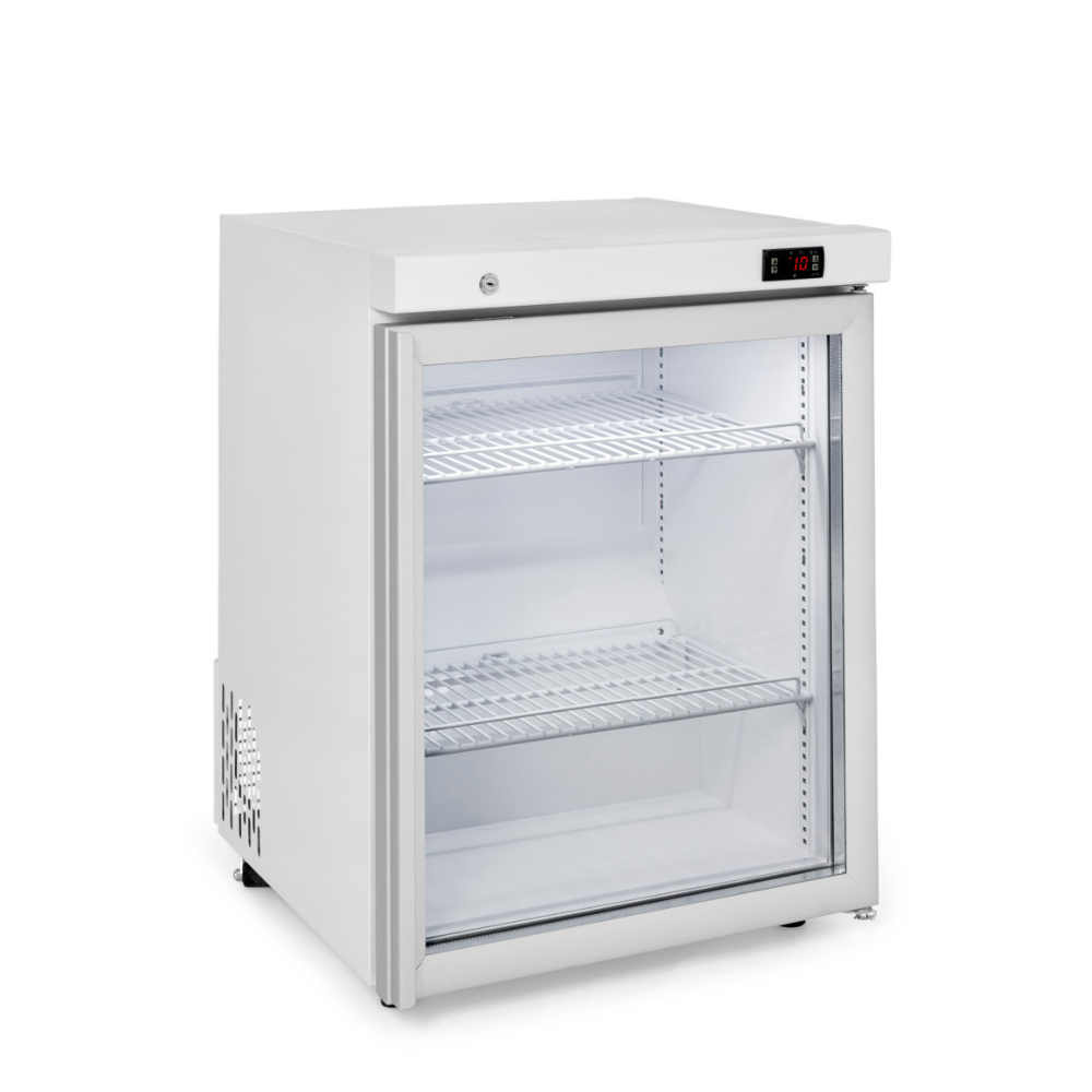 Williams Topaz Compact HTM1GWHC - 1 Door Counter White Compact Glass Door Fridge 600mm 120L