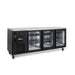 Williams Cameo Mini HCM3UGBHC - 3 Door Black Colorbond Undercounter Display Fridge 2017mm