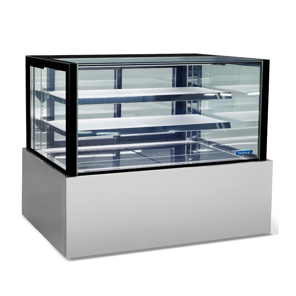 Williams Topaz Cake Display HTG18HC - 2 Tier Plus Base Free Standing Refrigerated Cake & Food Display 1800mm