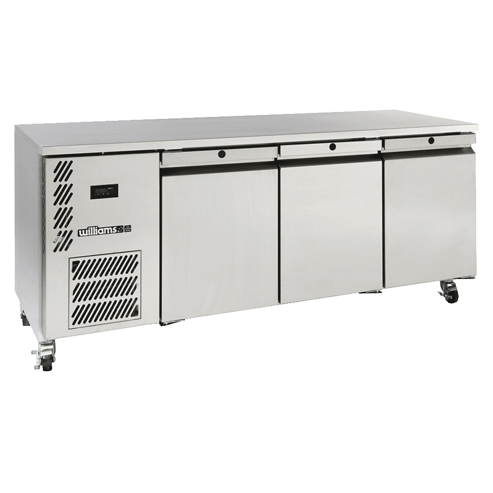 Williams Opal HO3USSHC / HO3RSS - 3 Door Stainless Steel Undercounter Fridge 1910mm 510L