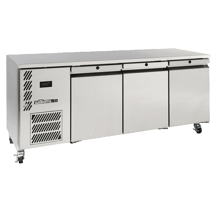 Williams Opal HO3USSHC / HO3RSS - 3 Door Stainless Steel Undercounter Fridge 1910mm 510L