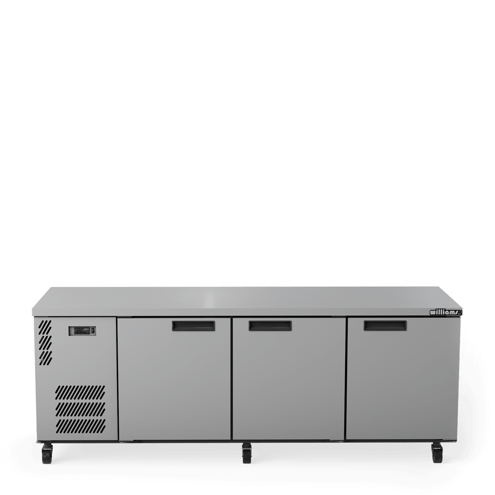 Williams Boronia HB3USSHC / HB3RSS - 3 Door Stainless Steel Undercounter Display Fridge 2189mm 560L