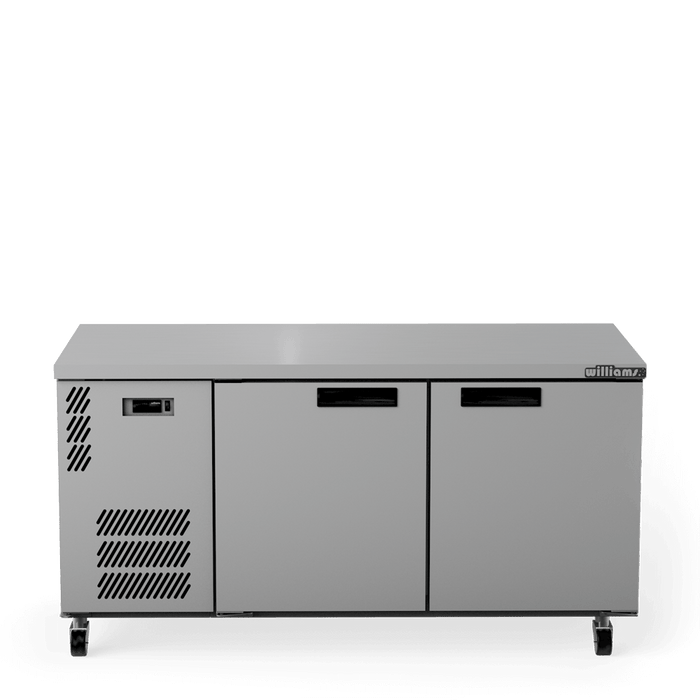 Williams Boronia HB2USSHC / HB2RSS - 2 Door Stainless Steel Undercounter Display Fridge 1603mm 360L