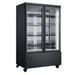 Williams Topaz Upright HTB2GBHC - 2 Door Black Upright Display Fridge 1250mm 800L