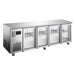 Williams Topaz Under Counter HTU4GSHC - 4 Door Stainless Undercounter Glass Door Fridge 2230mm 500L