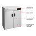 Elementry PW-DE - Plate Warmer Cabinet, Double, 120 Plates - image 3
