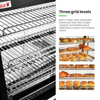 Benchstar PW-RT/900/1E - Pie Warmer and Hot Food Display, 3 Shelves, 900mm - image 6