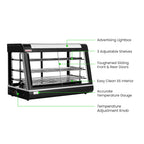 Benchstar PW-RT/900/1E - Pie Warmer and Hot Food Display, 3 Shelves, 900mm - image 3