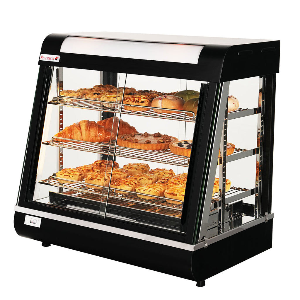 Benchstar PW-RT/660/TGE - Pie Warmer and Hot Food Display, 3 Shelves, 660mm - image 11