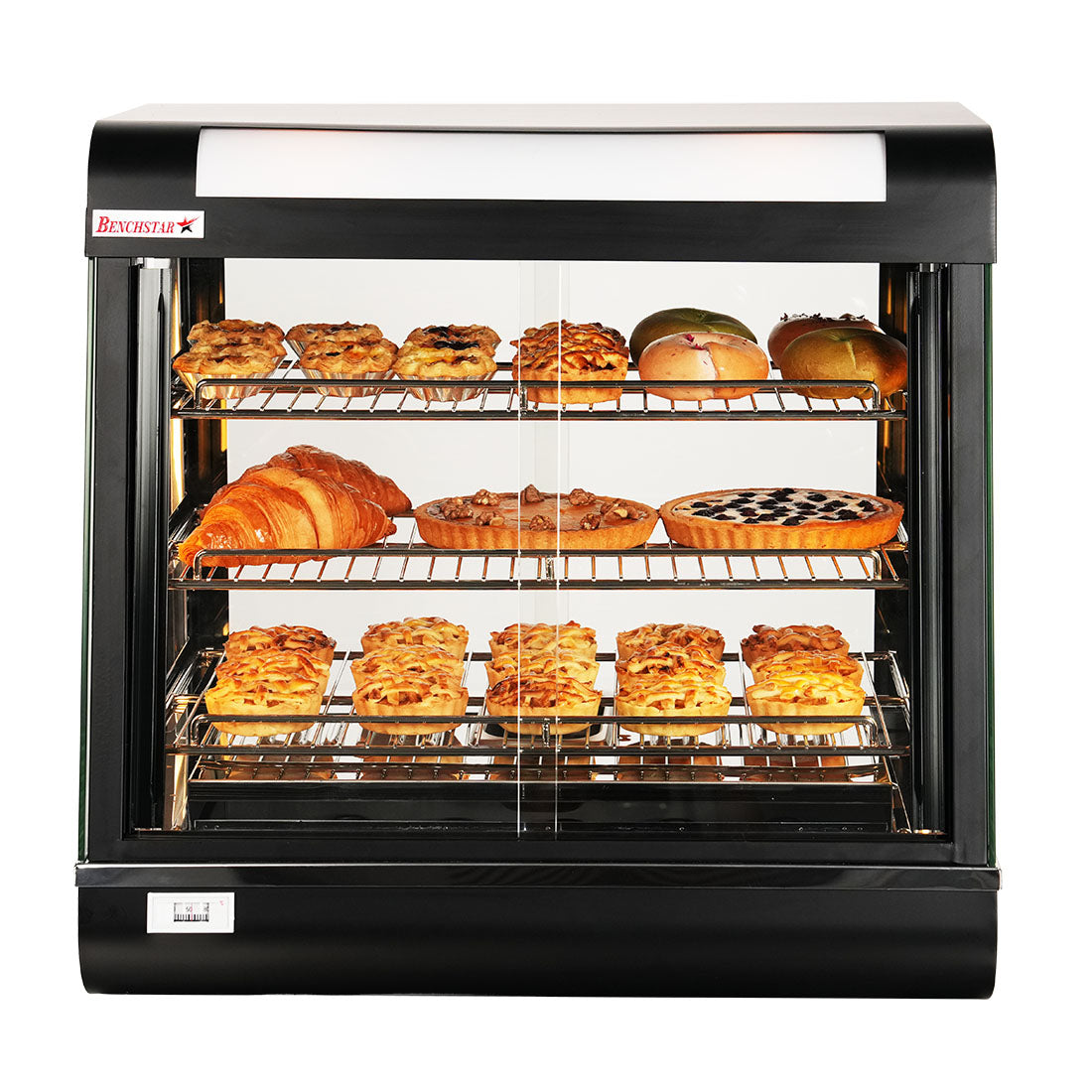 Benchstar PW-RT/660/TGE - Pie Warmer and Hot Food Display, 3 Shelves, 660mm - image 10