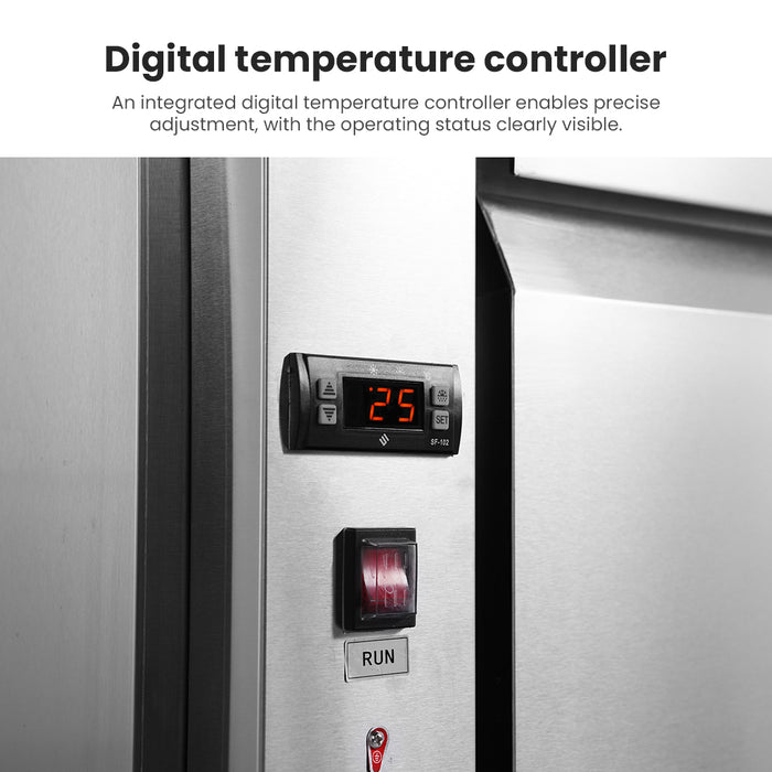 FED Thermaster PWB150 - Three Door Deluxe Pizza Prep Fridge 1500mm 360L - image 5