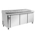 FED Thermaster PWB180 - Three Door Deluxe Pizza Prep Fridge 1800mm 475L
