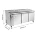 FED Thermaster PWB200 - Three Door Deluxe Pizza Prep Fridge 2000mm 550L - image 2