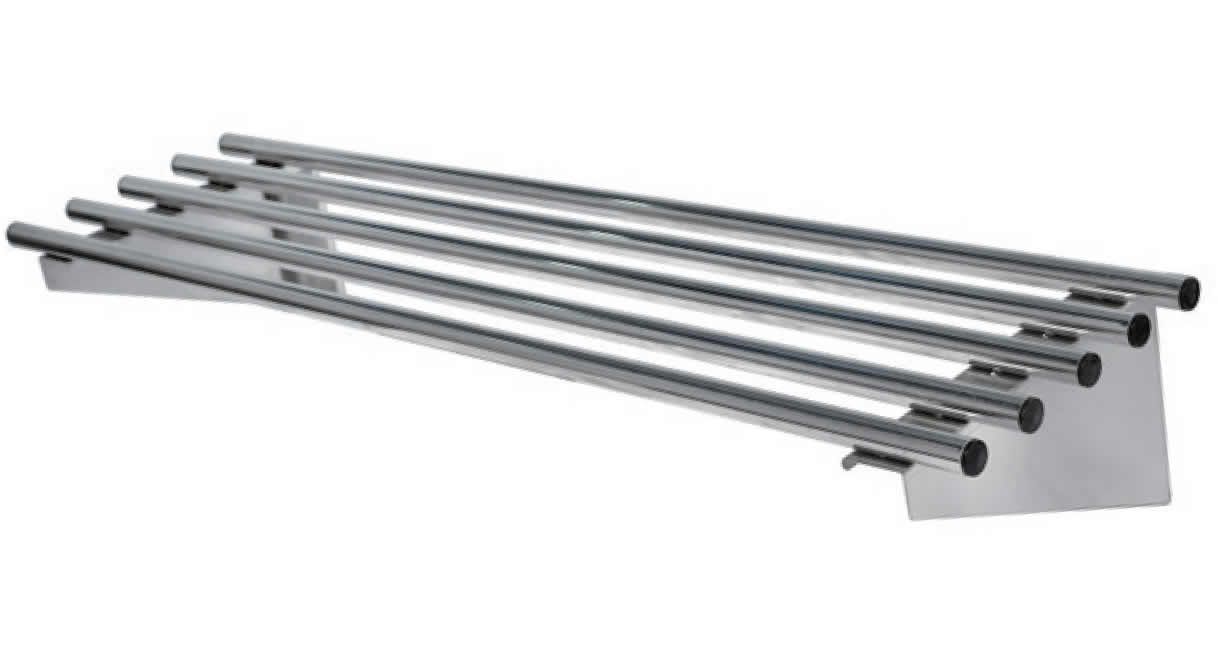 Simco PWS21 - Stainless Steel Pipe Wall Shelf 2100 x 300mm