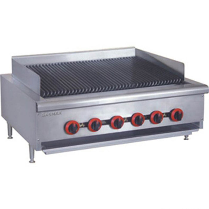Gasmax QR-36E - 900mm Gas Char Grill Top 6 Burner