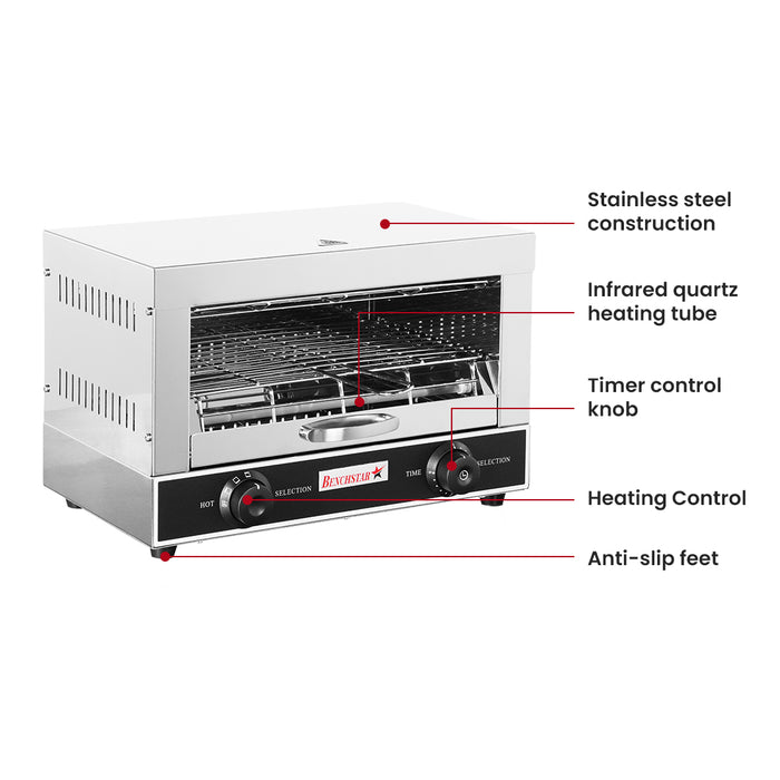 Benchstar QT-1 - Infrared Quartz Toaster Grill with Timer - image 3