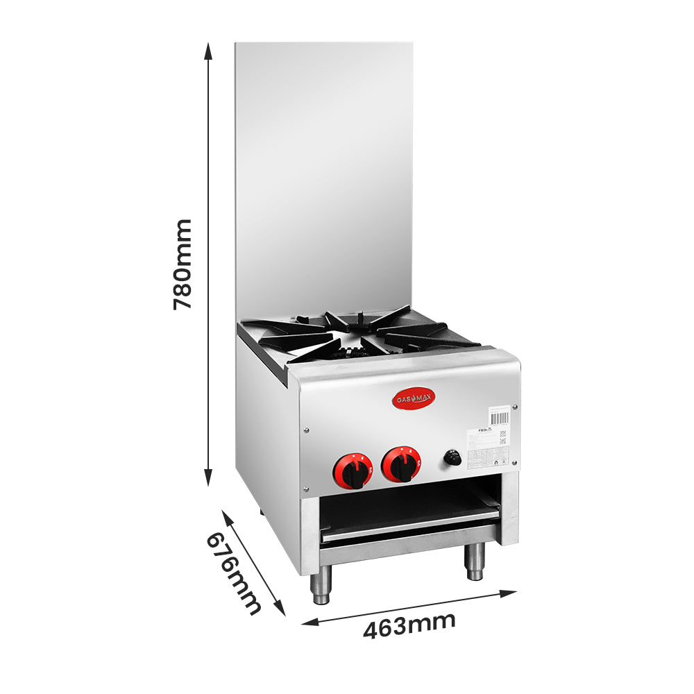 Gasmax RB-1B - Gas Dual Ring Single Burner with Built-in Faucet - image 2