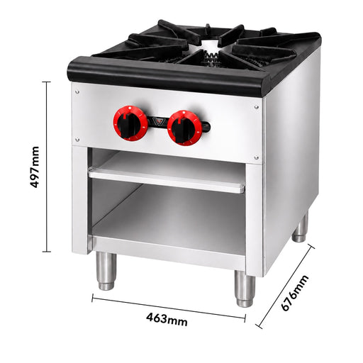 Gasmax RB-1E - Gas Dual Ring Single Burner Cooktop - image 2