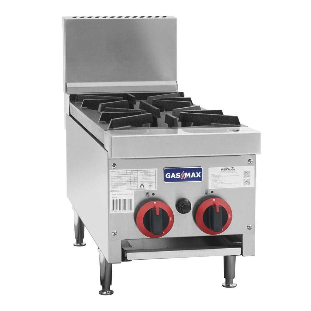 Gasmax RB-2E - 300mm Gas Cooktop 2 Burner - image 2