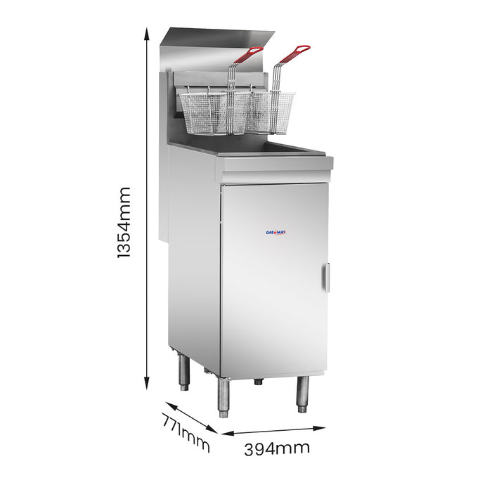 Gasmax RC300E - Superfast 18L 3 Tube Gas Deep Fryer - image 2