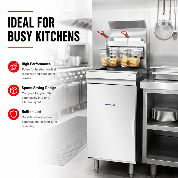 Gasmax RC300E - Superfast 18L 3 Tube Gas Deep Fryer - image 8