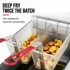 Gasmax RC400TE - Superfast Twin Vat 4 Tube Gas Deep Fryer - image 5
